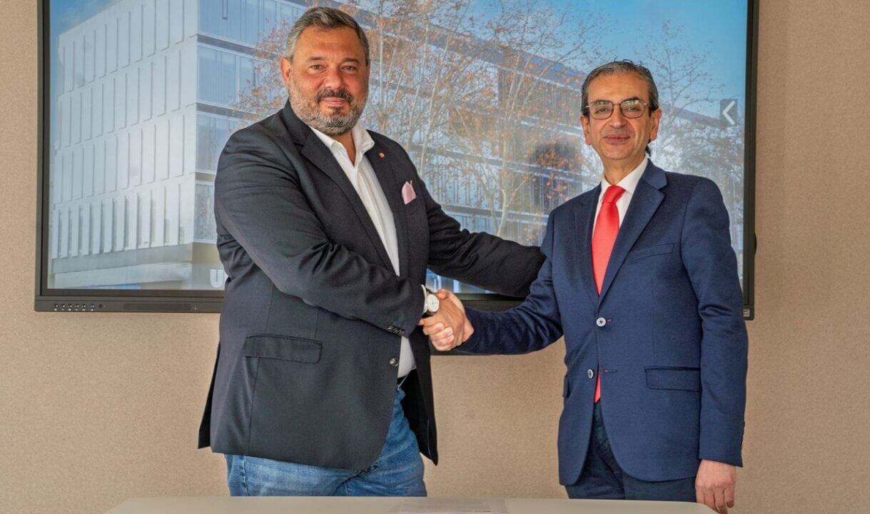 Massimo D’Angelo, CEO de BPS, y Pepe Marqués Morán, decano de UDIT.