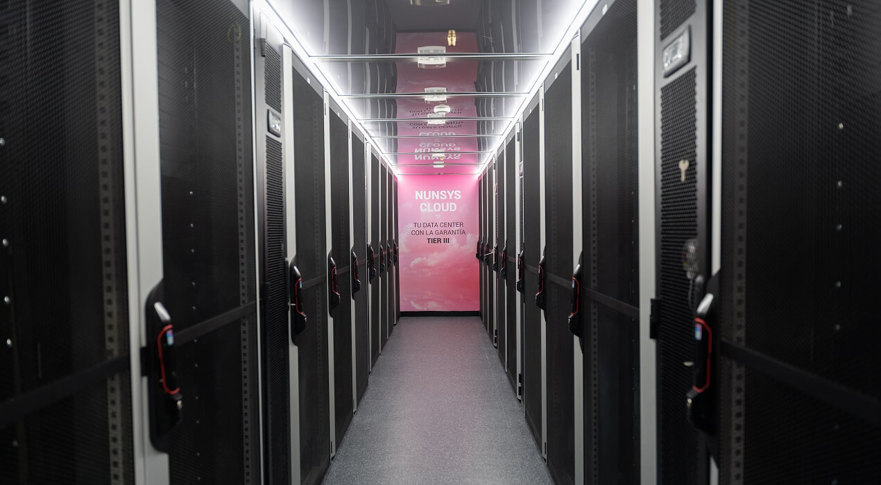 Foto del interior del nuevo centro de datos de Nunsys Group ubicado en Paterna, Valencia